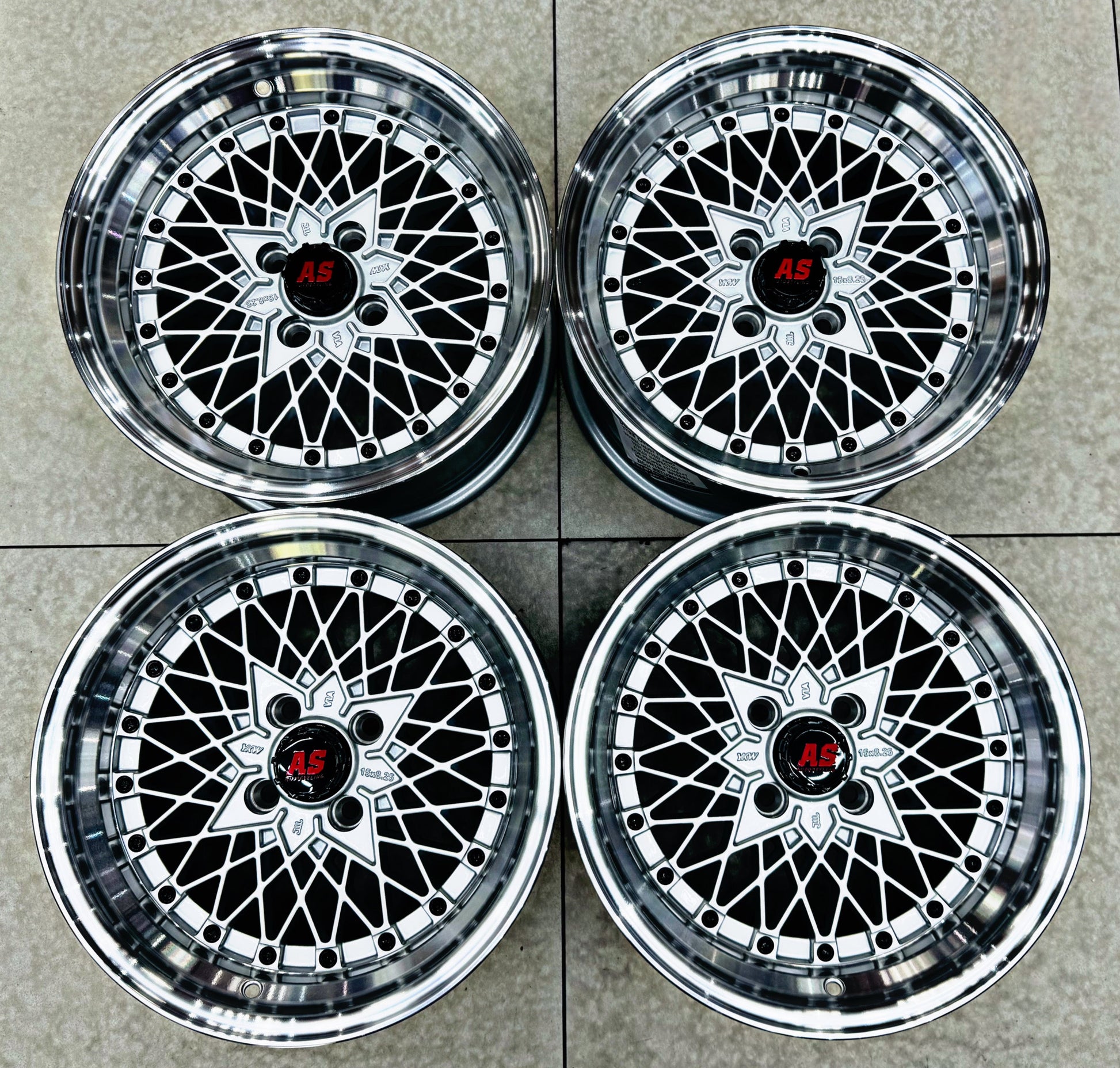 15” AS-SR 4/100 SILVER WHEELS