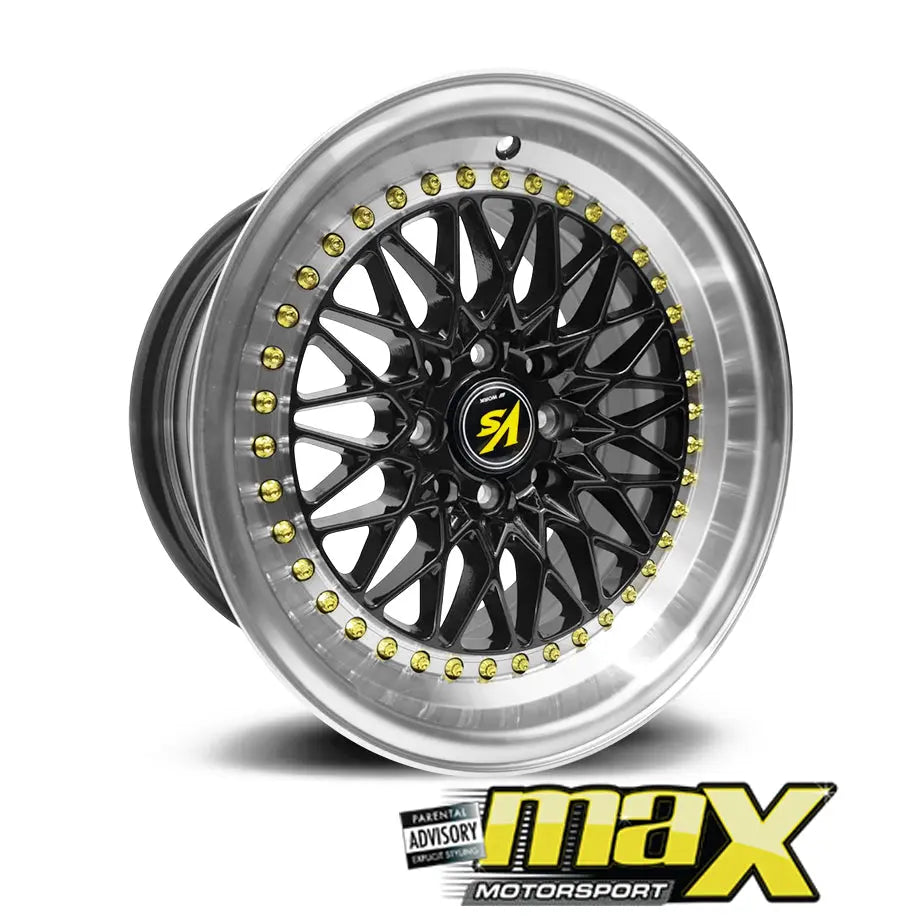 15 Inch Mag Wheel - MX4043 Work Wheels  - 4x100 / 4x114.3 PCD