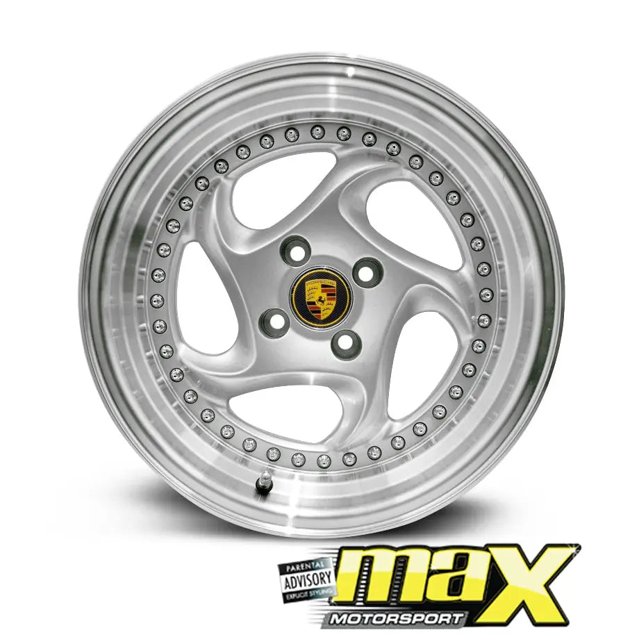 15 Inch Mag Wheel - MX7493-SL Posch Cup Style Wheel - (4x100 PCD)