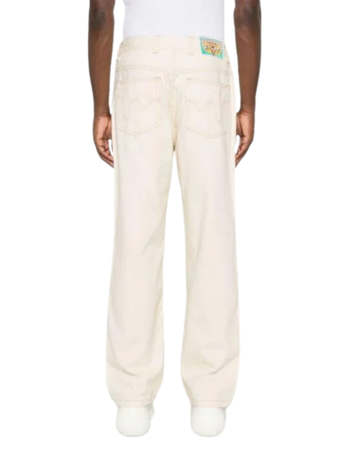 Ice-Cream Jeans Running Dog Double Scoop Ecru