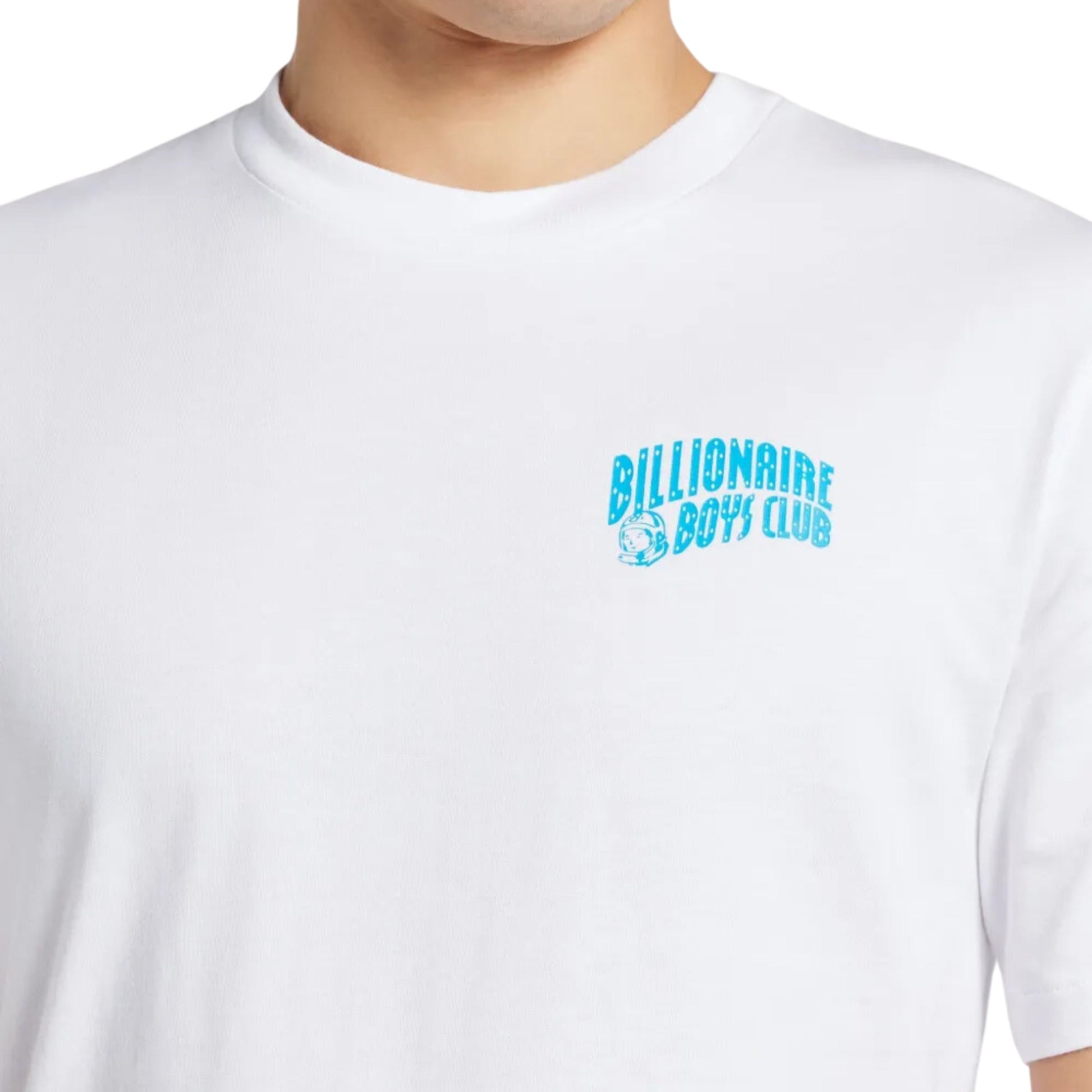 Billionaire Boys Club T-Shirt Small Arch Logo White-Blue
