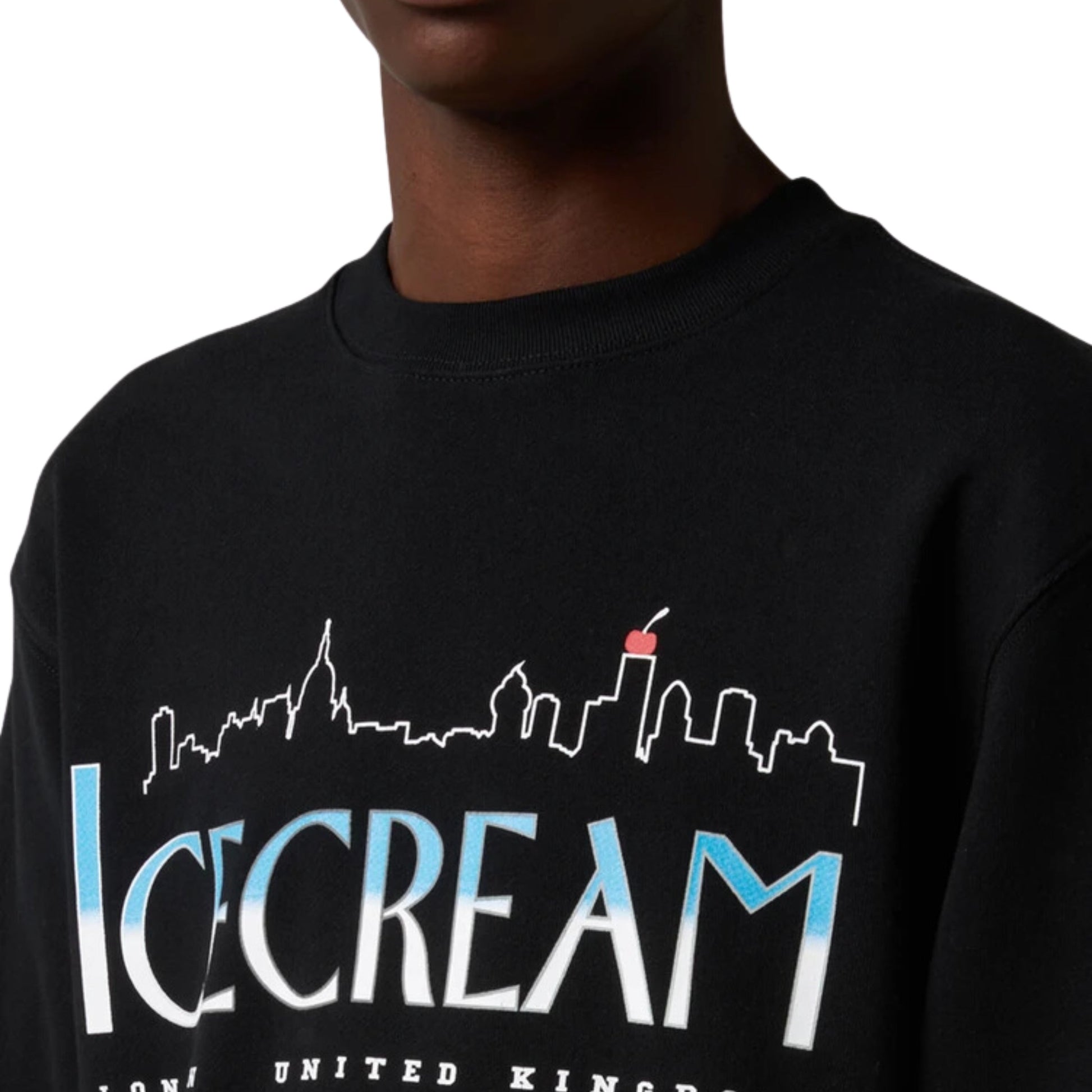 Ice-Cream Sweater Cityscape Black