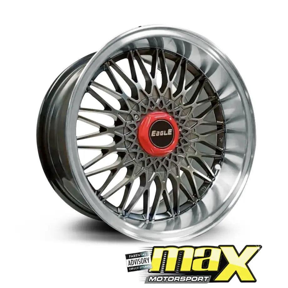15 Inch Mag Wheel - MX5057-D Eagle Wheel (4x100/4x108 PCD)
