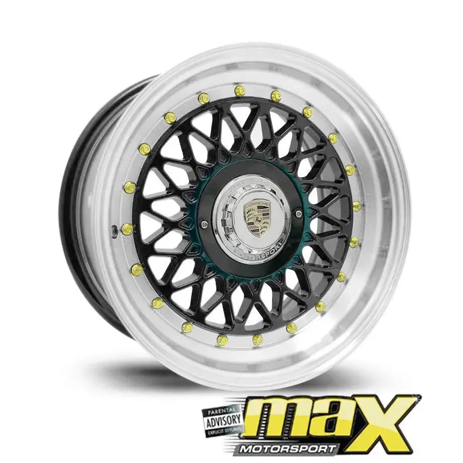 15 Inch Mag Wheel - MX666 Posch Mesh Style Wheel (4x100 / 4x114.3 PCD)
