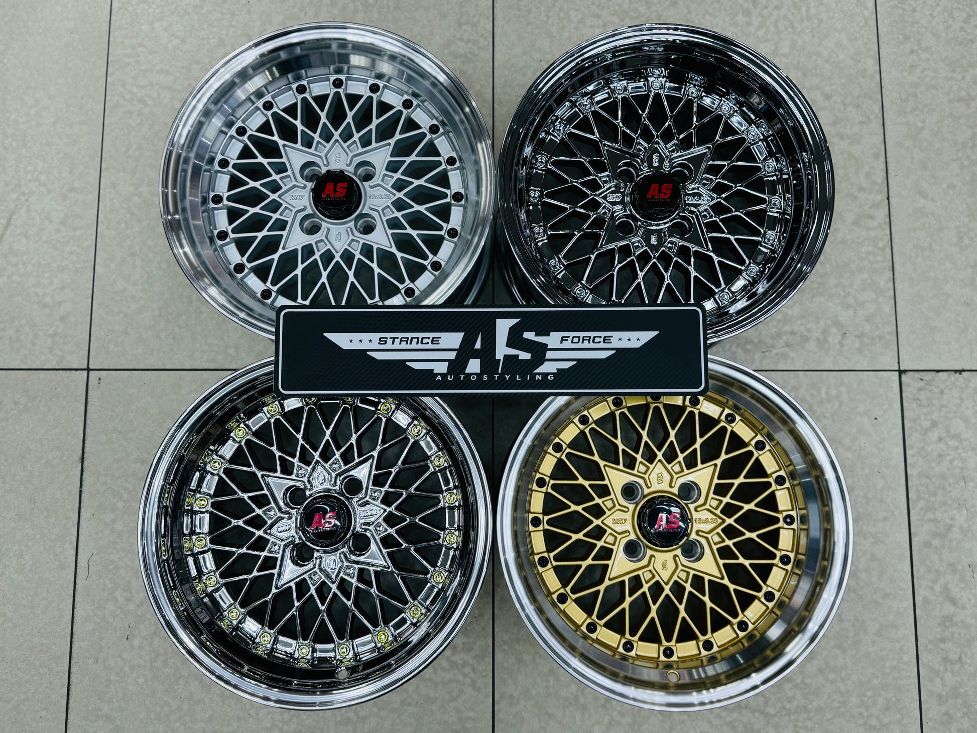 15” AS-SR 4/100 SILVER WHEELS