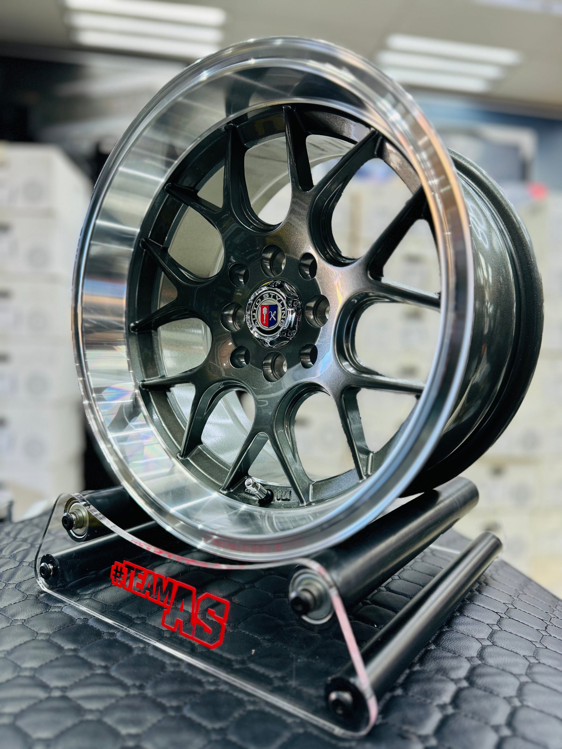 15” AS- 7648  4/100 4/114  gunmetal wheels
