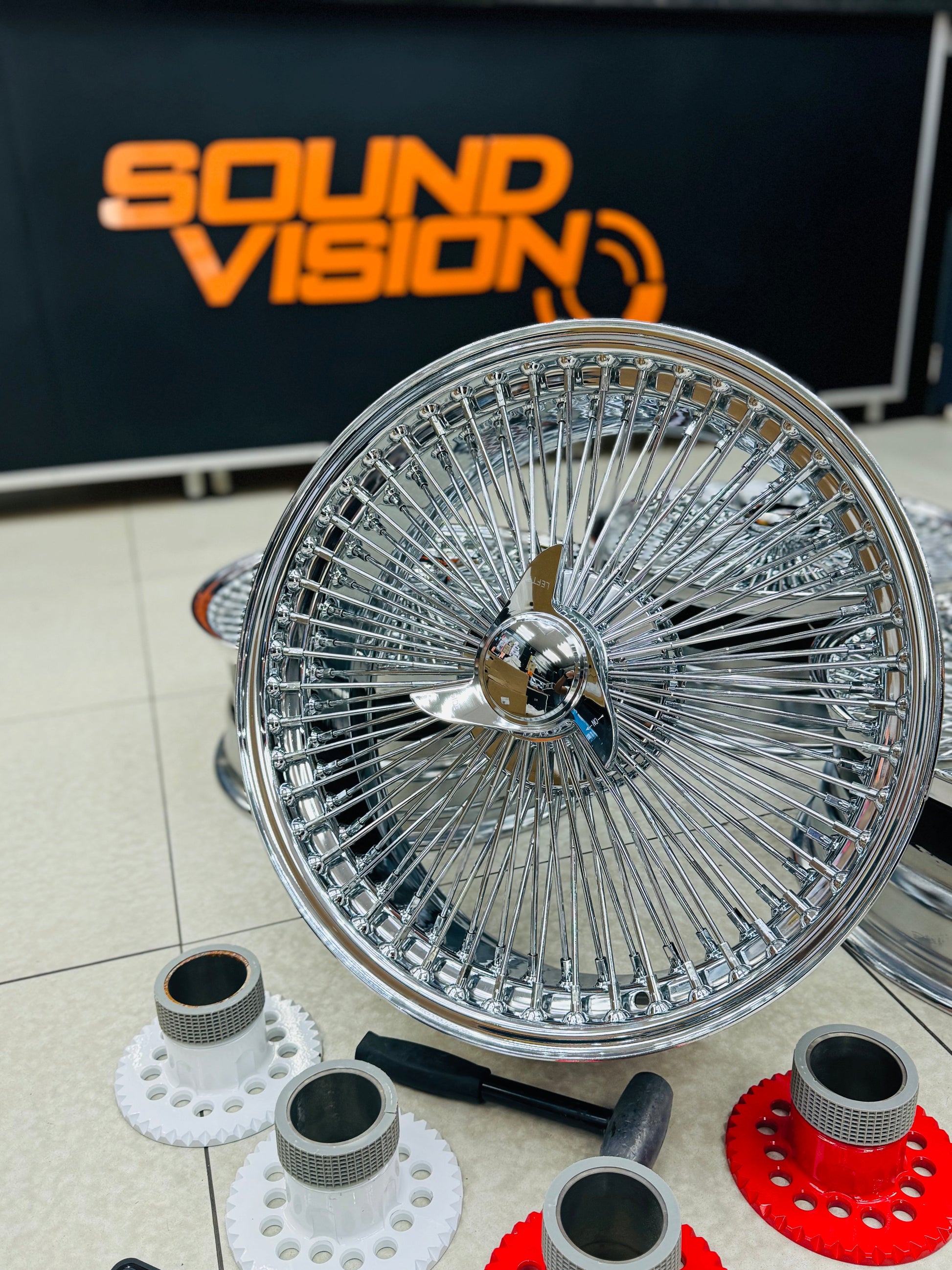 20” AS - 1000 SPOKE WIRE WHEEL FITS ALL CARS