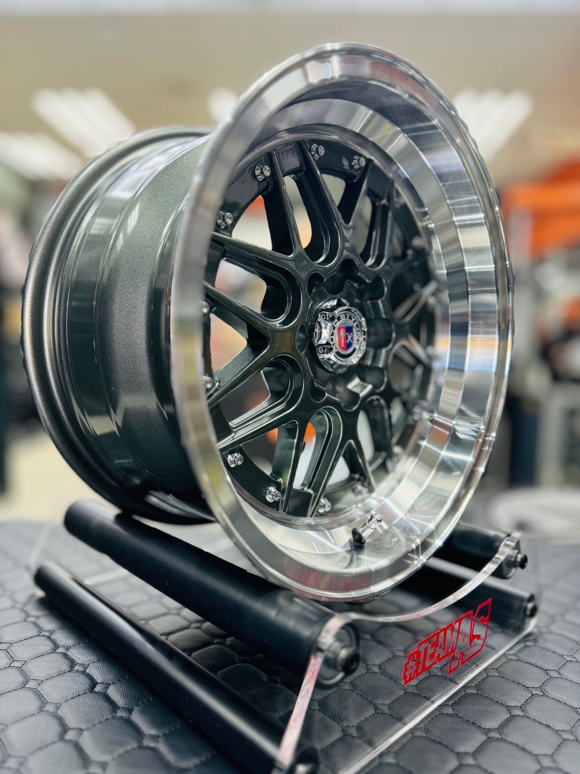 15” AS- 7507 4/100 4/114 gunmetal grey wheels