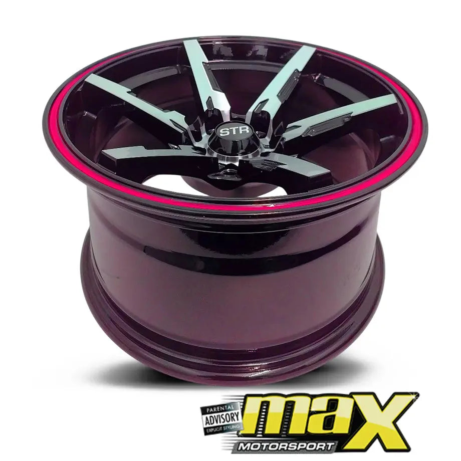 15 Inch Mag Wheel - MX824-RD STR Concave Wheels (5x100 / 5x114.3 PCD)