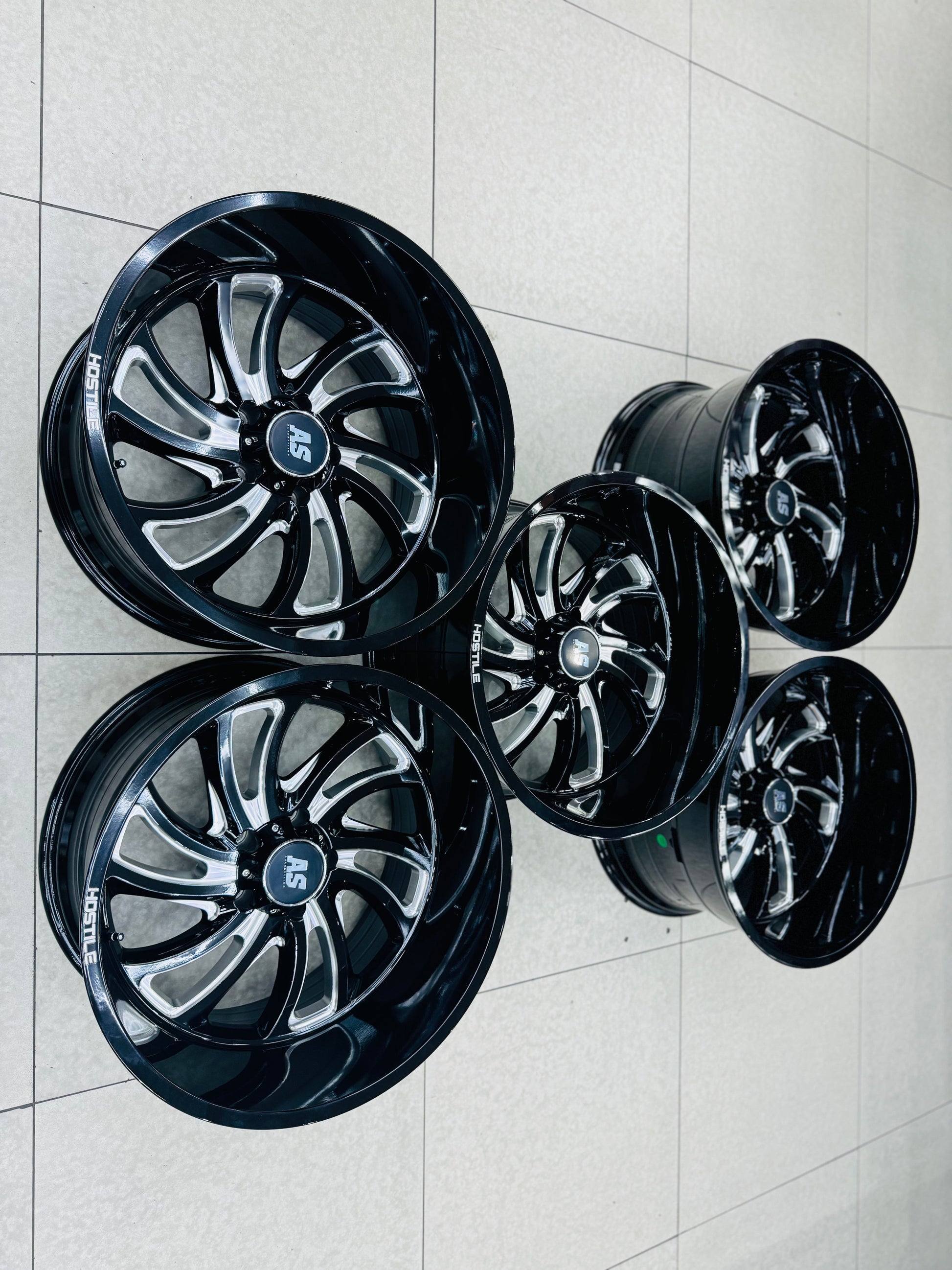 20” M7676 5x127 JEEP RIMS MASSIVE 12JS  5rims in the set