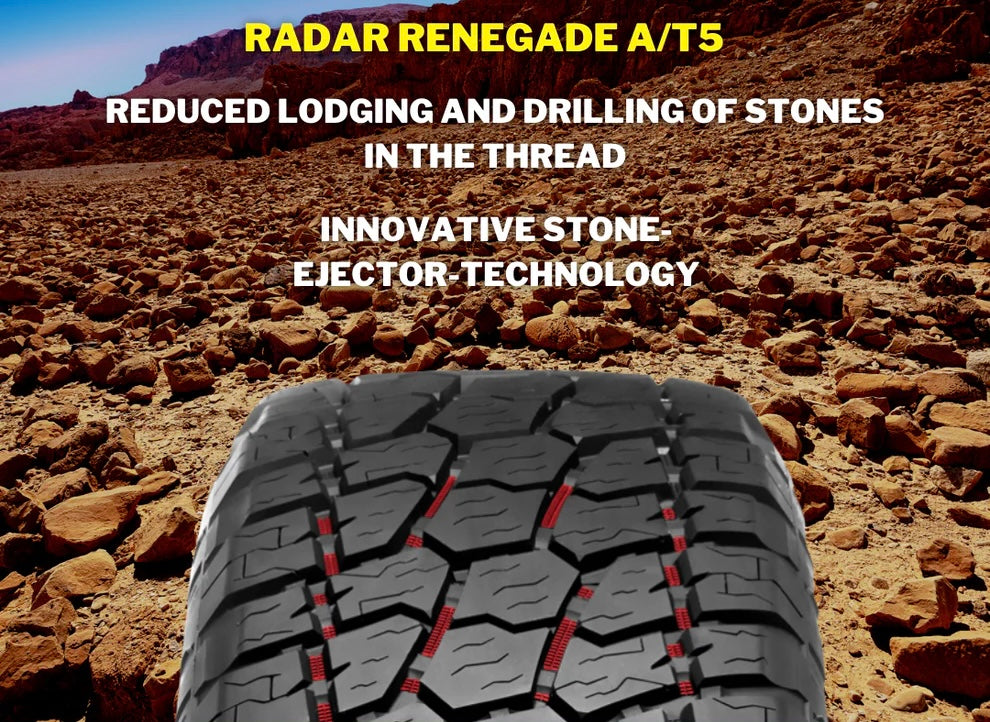 RADAR RENEGADE AT-5 33x12.5/20 TYRE WHITE LETTERS