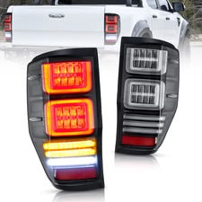 VLAND Full LED Tail Lights For Ford Ranger (T6) 2012-2018 1st Gen w/Sequential Indicators
