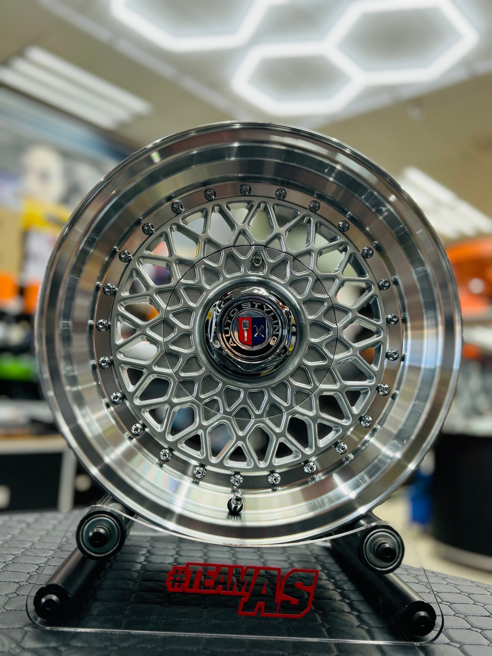 15” AS- 7537 BBS 4/100 & 4/114 SILVER  WHEELS