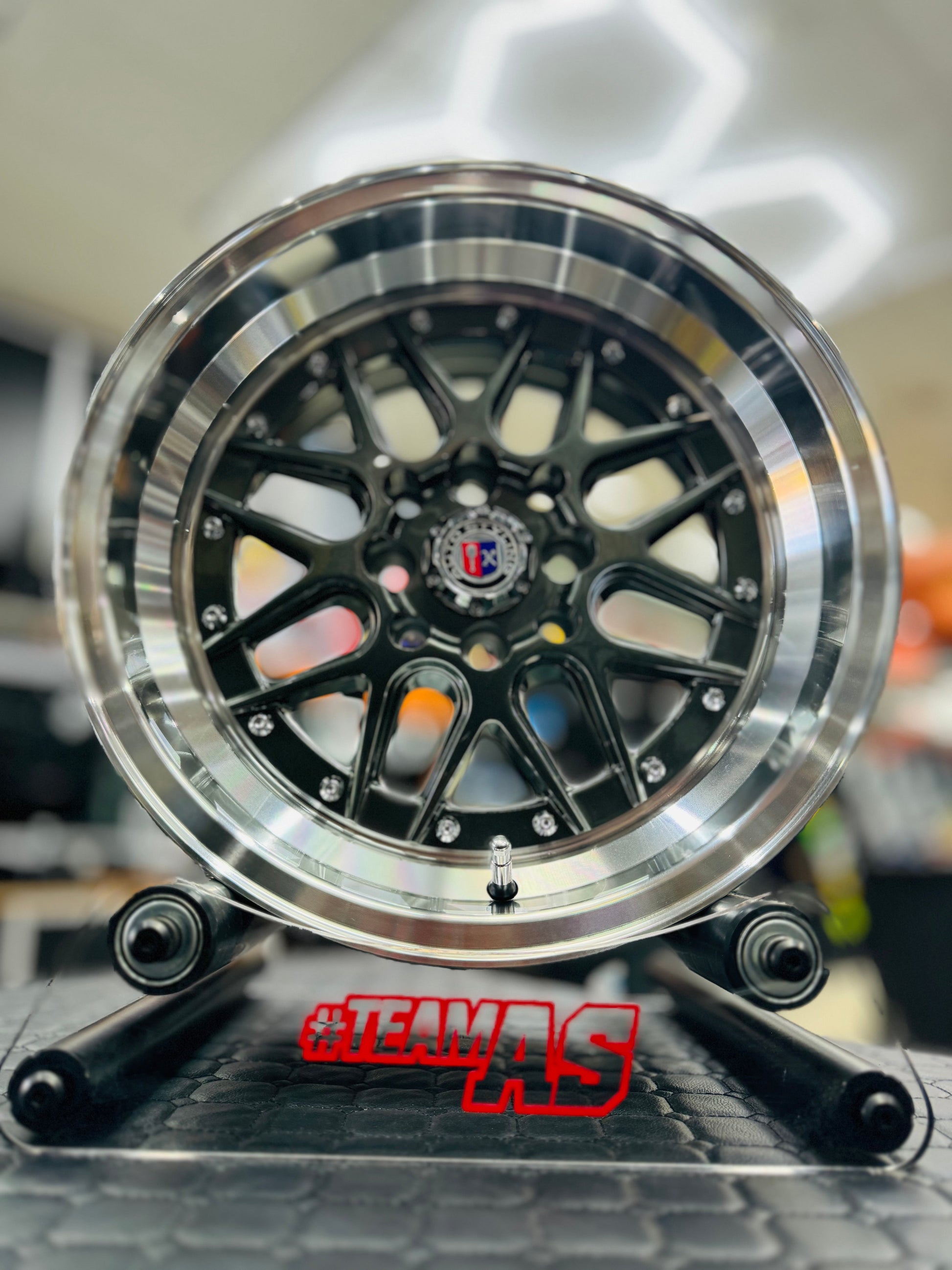 15” AS- 7507 4/100 4/114 gunmetal grey wheels