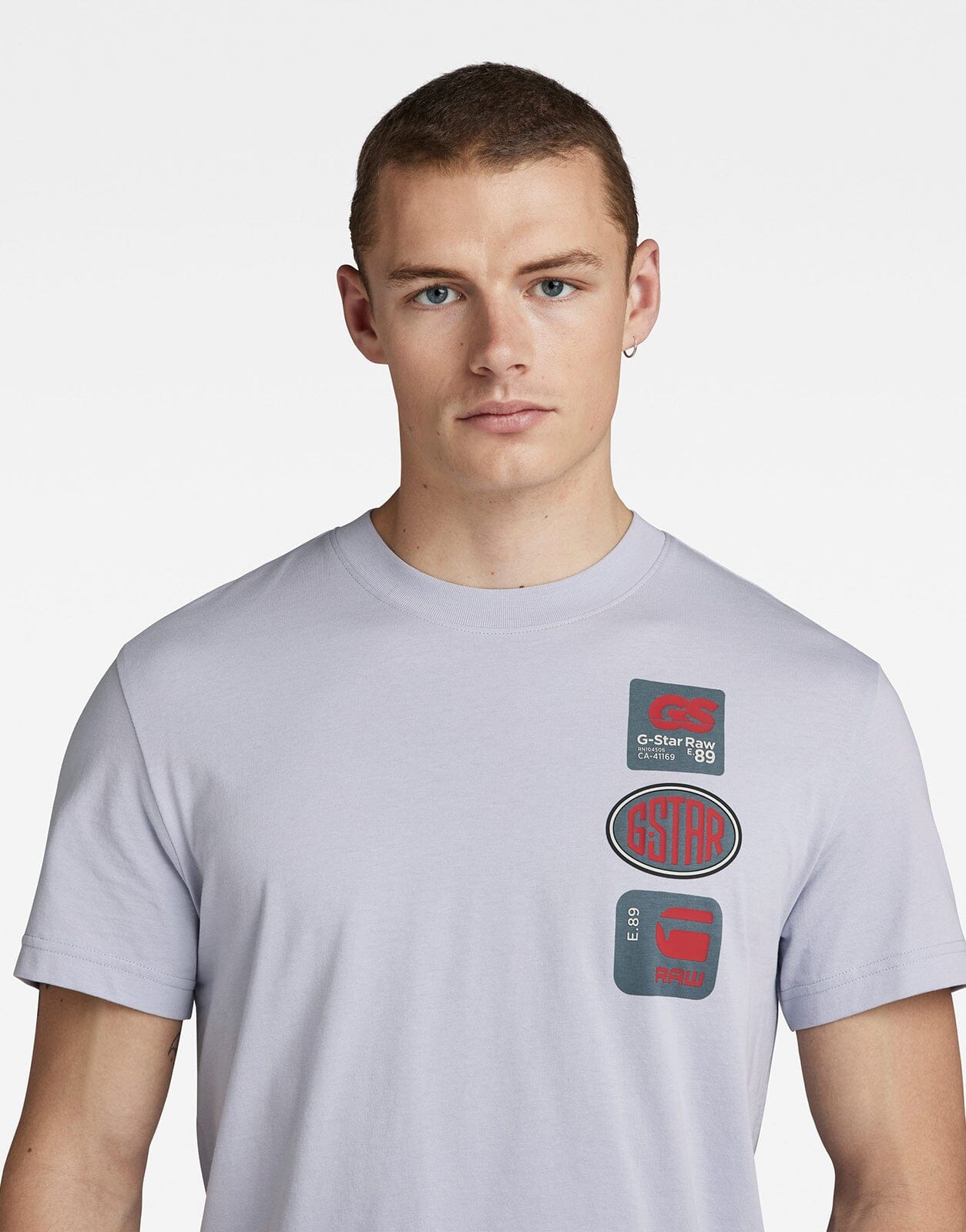 G-Star RAW Multi Badge Icelandic Blue T-Shirt