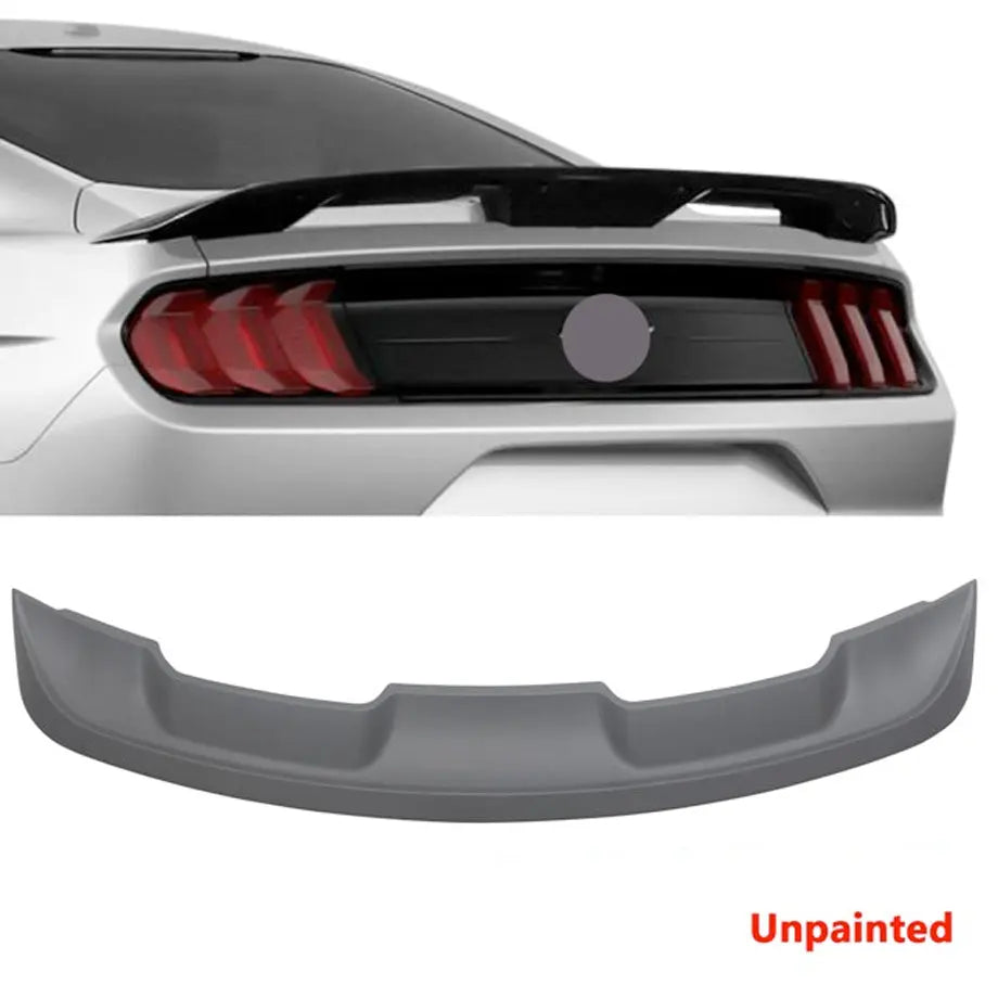 Suitable To Fit - Mustang GT500 Style Unpainted Plastic Boot Spoiler