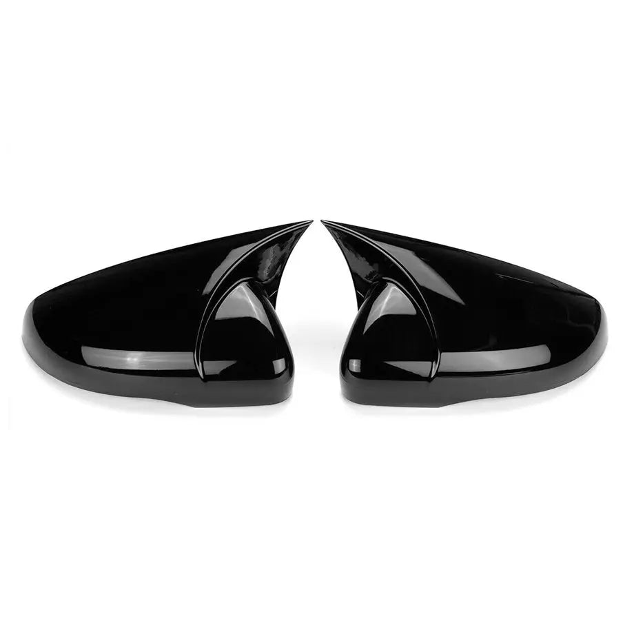 Suitable To Fit - VW Golf 6 Gloss Black Wing Style Stick-On Mirror Covers