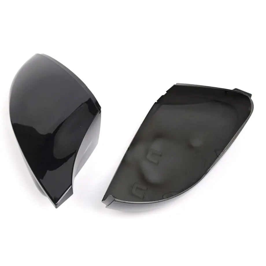 Suitable To Fit - VW Polo 6 Gloss Black Wing Style Clip-On Mirror Covers (10-On)
