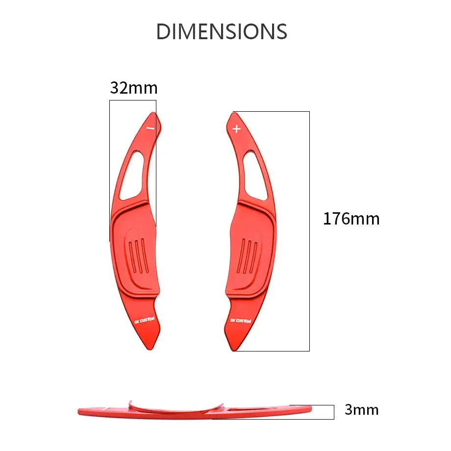 Suitable To Fit - VW Polo 6C GTI Aluminium Paddle Shift Extensions (15-18)