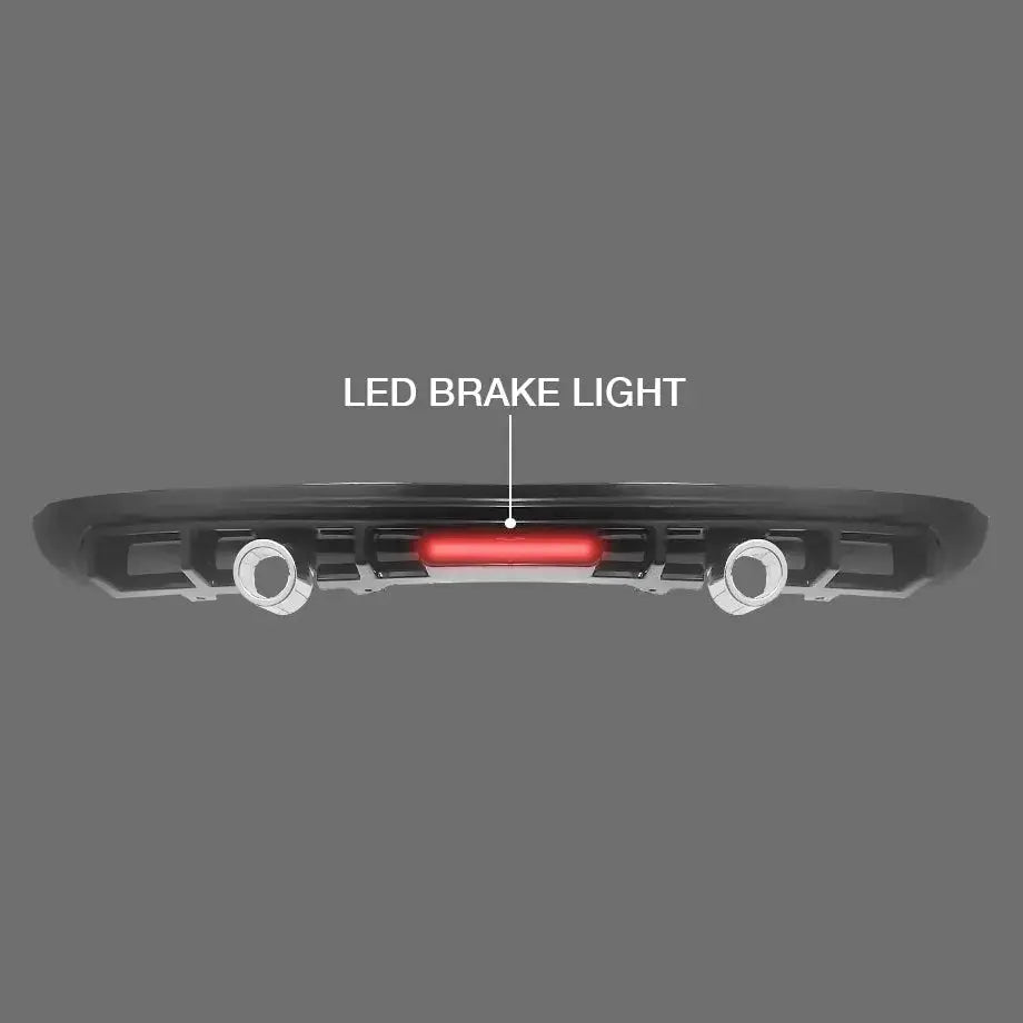 Suitable To Fit - VW Polo 9N3 / Vivo Gloss Black LED Diffuser With Dummy Exhaust