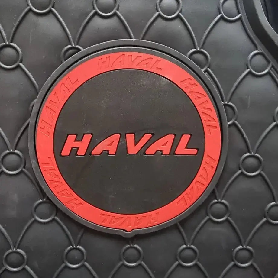 Suitable To Fit - Haval 5-Piece Rubber Car Mats (Red)