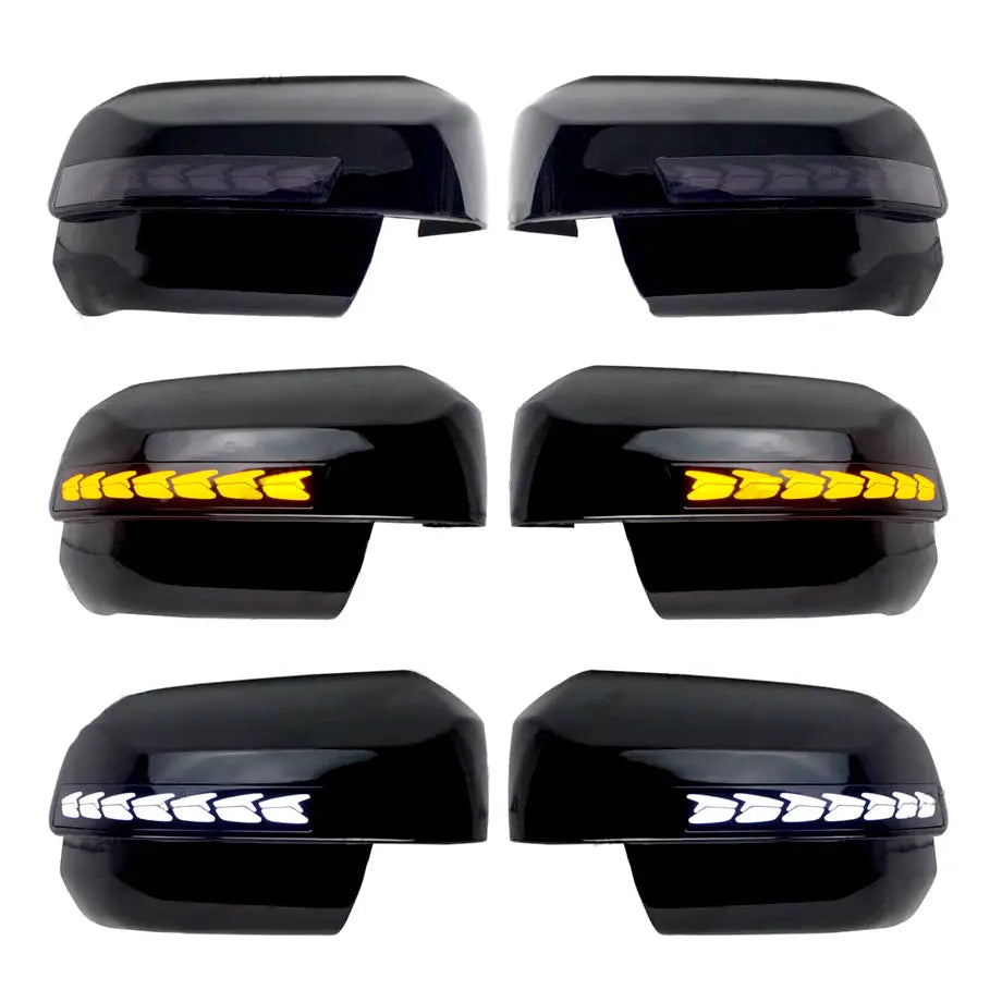 Suitable To Fit - Ranger Next Gen (22-On) Gloss Black Sequential LED Mirror Covers