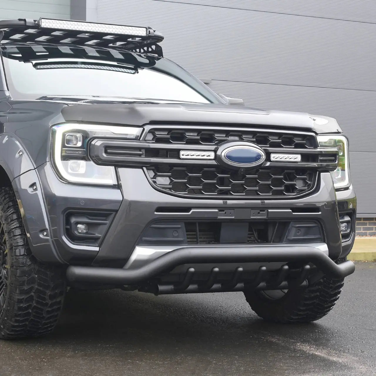 Suitable To Fit - Ranger Next Gen (22-On) Outback Style Matte Black Lower Nudge Bar