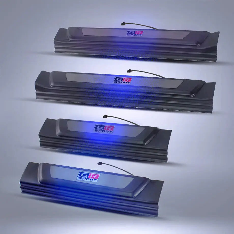 Suitable To Fit -Toyota Hilux (15-On) GR Sport Style LED Light Up Door Sills