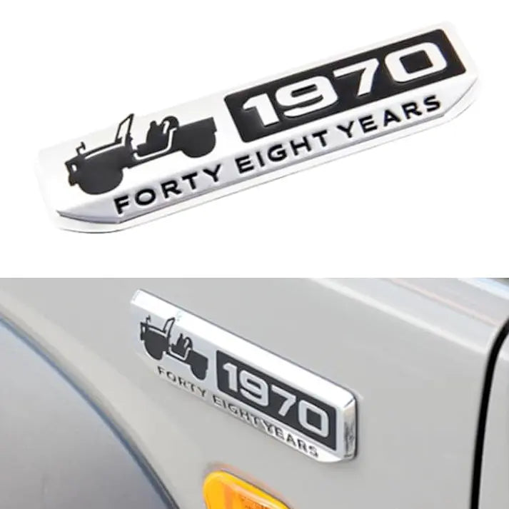 Suzuki Jimny 1970 Anniversary Metal Emblem Badge