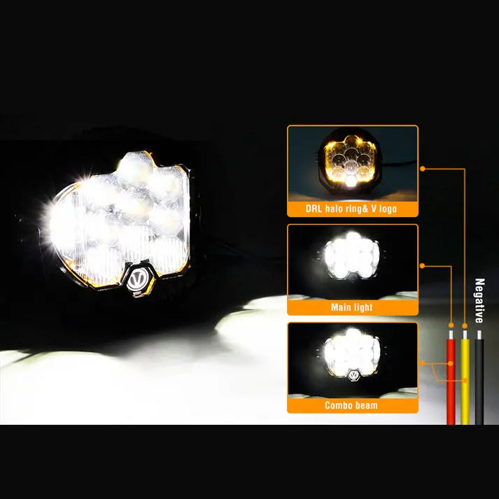 Suzuki Jimny (18-On) Bar Light Mount With Dual-Function LED Spotlights