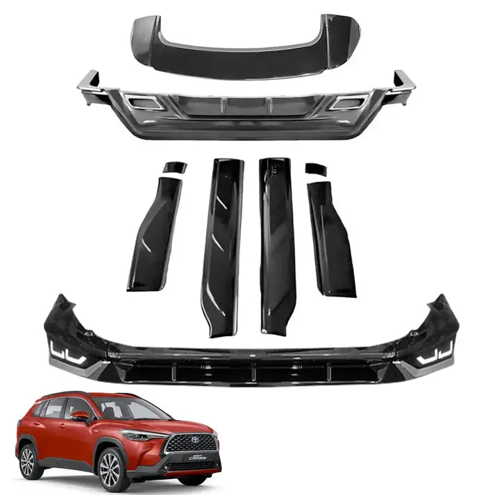 Toyota Corolla Cross (21-On) GR Sport Style Gloss Black Body Kit (13-Piece)
