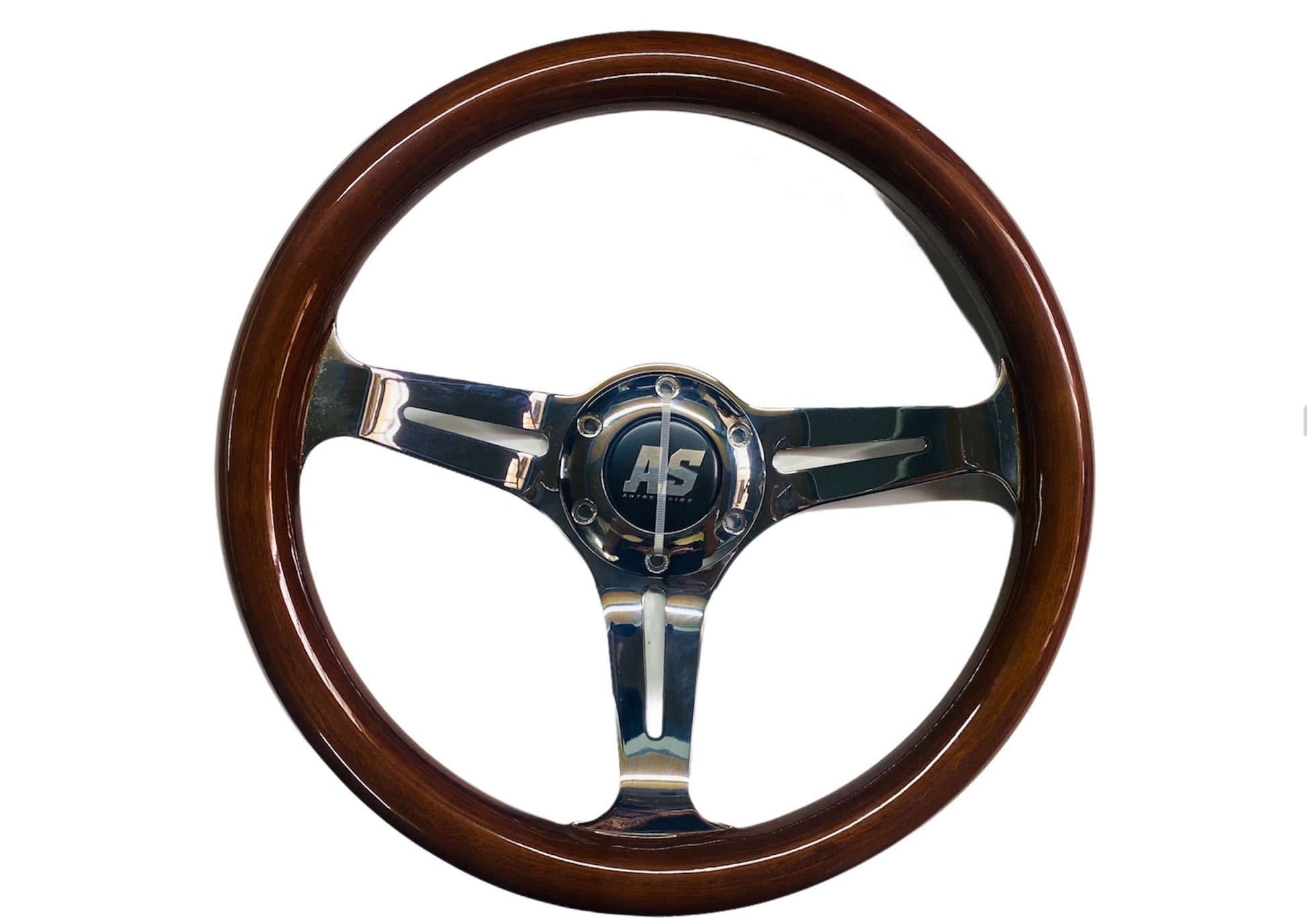 WOODEN STEERING WHEEL 330MM