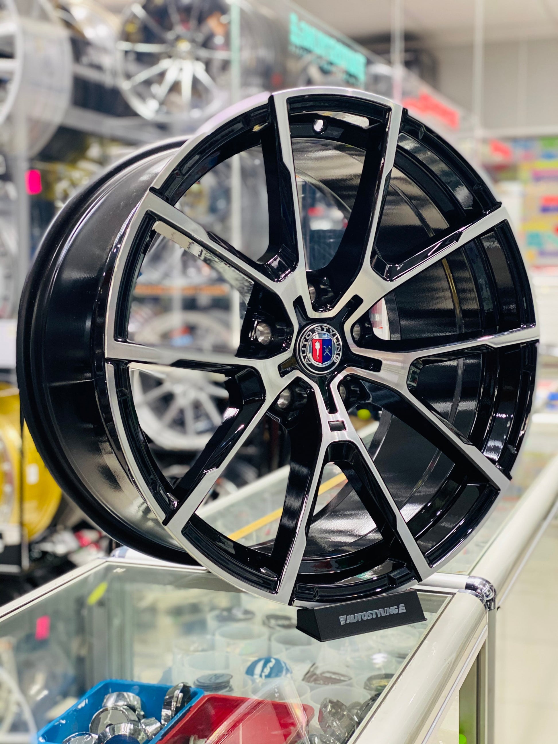 19” AS- BM TI  5/120 BLACK MACHINE FACE