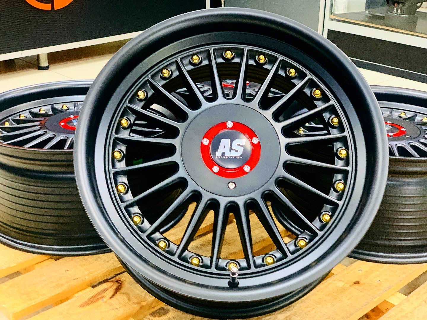 17'' AS-PINA SATIN BLACK 5x100 & 5x114 MULTI PCD WHEELS