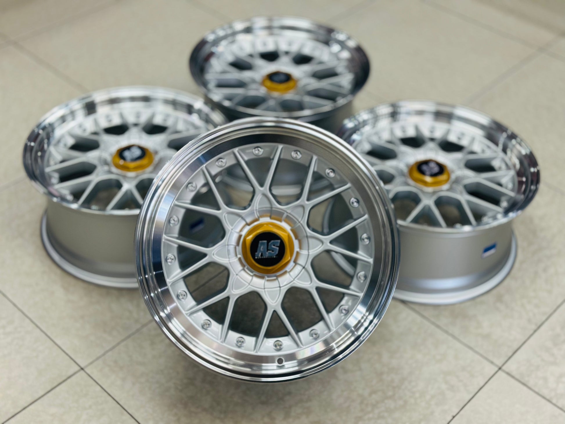 17” AS BBS 506 4/100 & 5/100 silver wheels