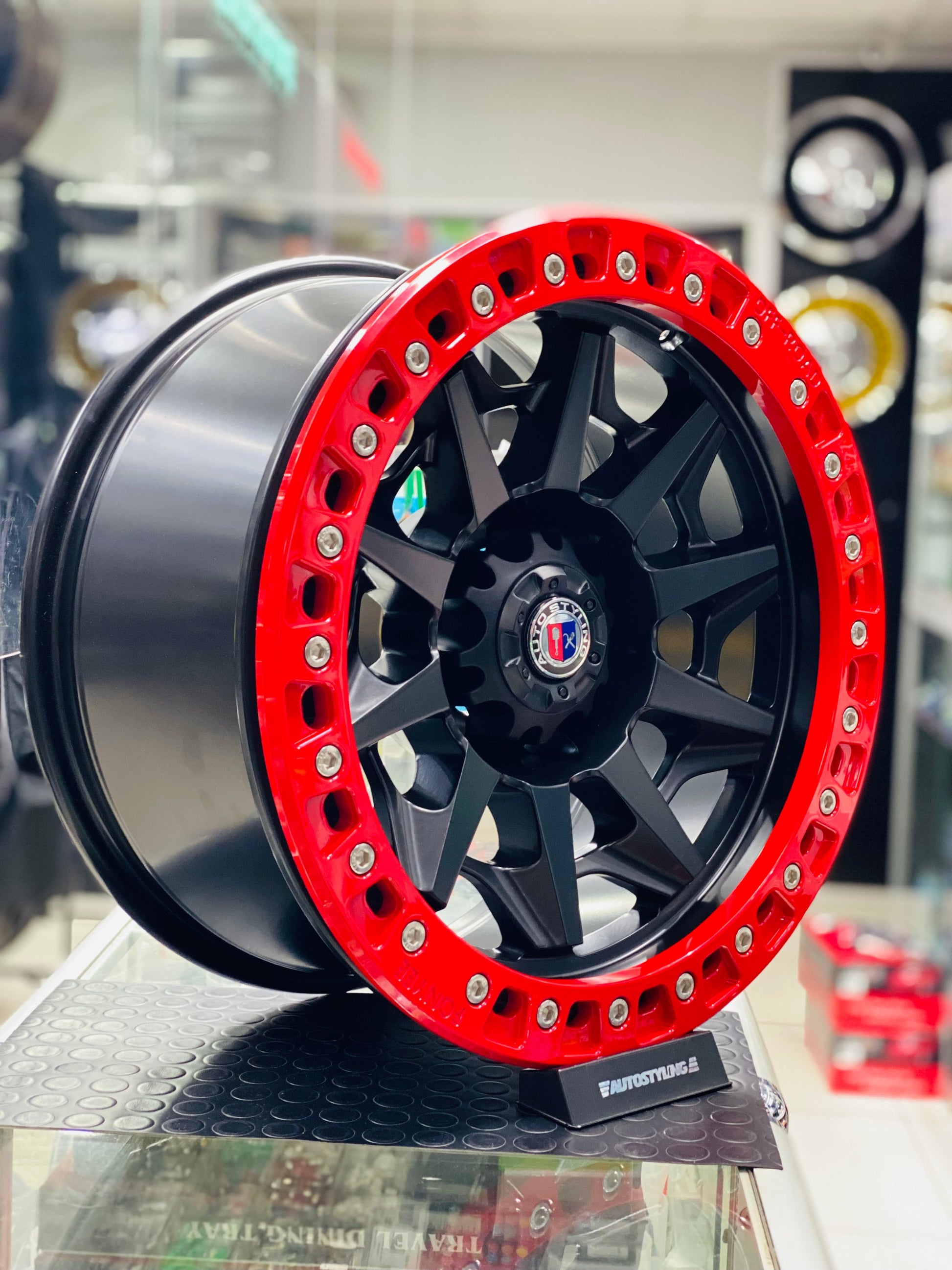 18” AS- F2005 RED FLOWFORGED BAKKIE RIMS 6/139