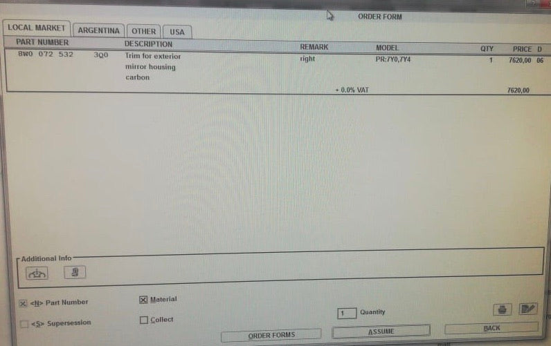 OEM CARBON FIBRE AUDI A4 2015+ MIRROR COVERS