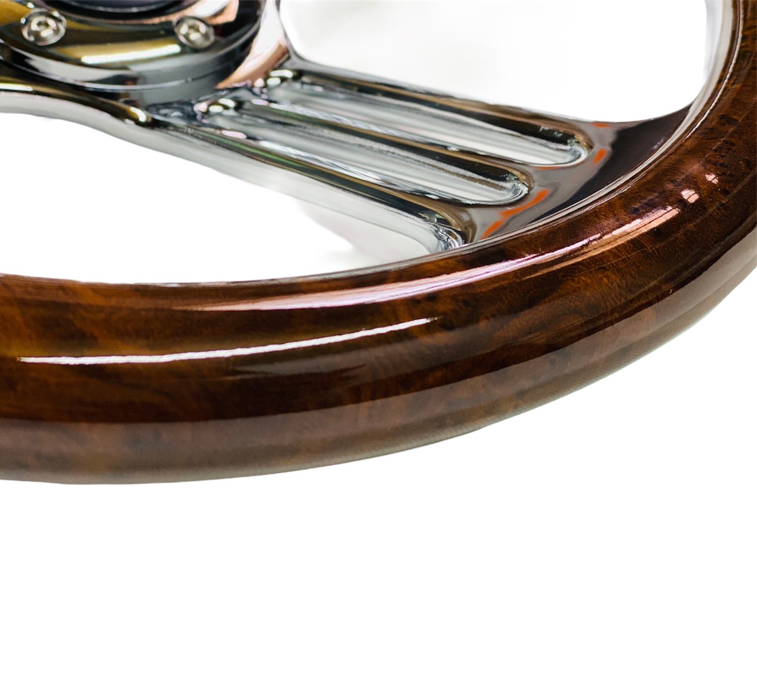 WOOD GRAIN STEERING WHEEL