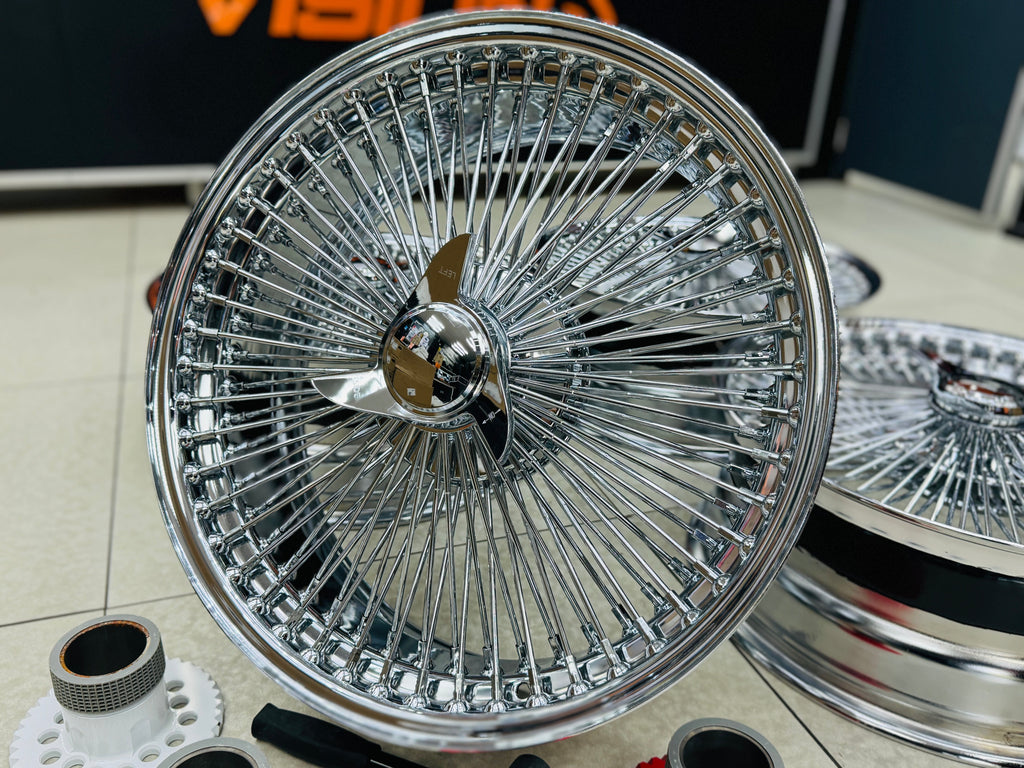 20” AS - 1000 SPOKE WIRE WHEEL FITS ALL CARS