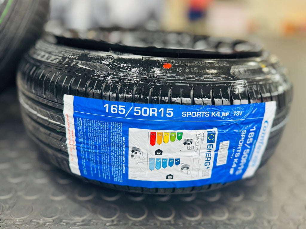 RIM & TYRE COMBO DEAL 15” RSE 4/100 & 4/114 + 165/50/15  COMFORSER TYRES  - BRAND NEW