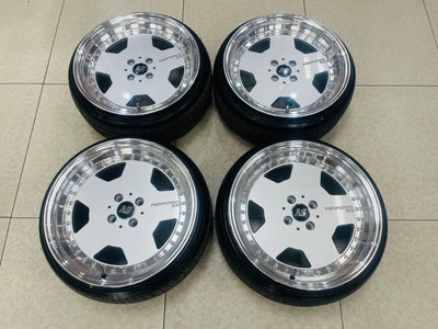 17 AS PERFORMA DISPALY SET rims & tyres ( BASICALLY BRAND NEW )