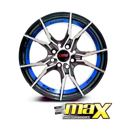 15 Inch Mag Wheel -  MX194-BL Wheel - (4x100/114.3 PCD)