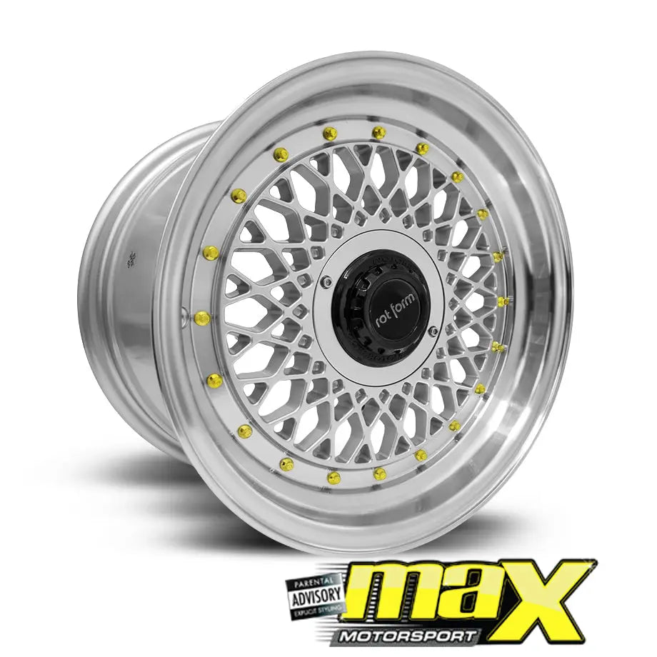 15 Inch Mag Wheel - MX1005-SL Rotform Mesh Style Wheel (4x100 / 114.3 PCD)