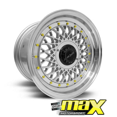 15 Inch Mag Wheel - MX1005-SL Rotform Mesh Style Wheel (4x100 / 114.3 PCD)