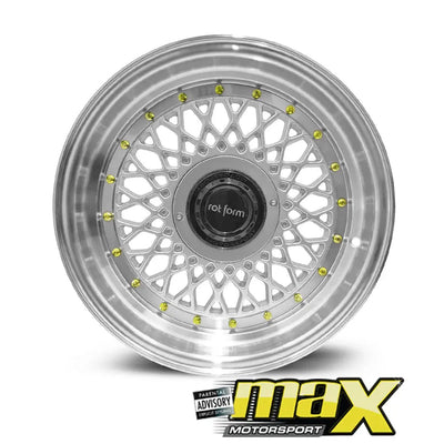 15 Inch Mag Wheel - MX1005-SL Rotform Mesh Style Wheel (4x100 / 114.3 PCD)