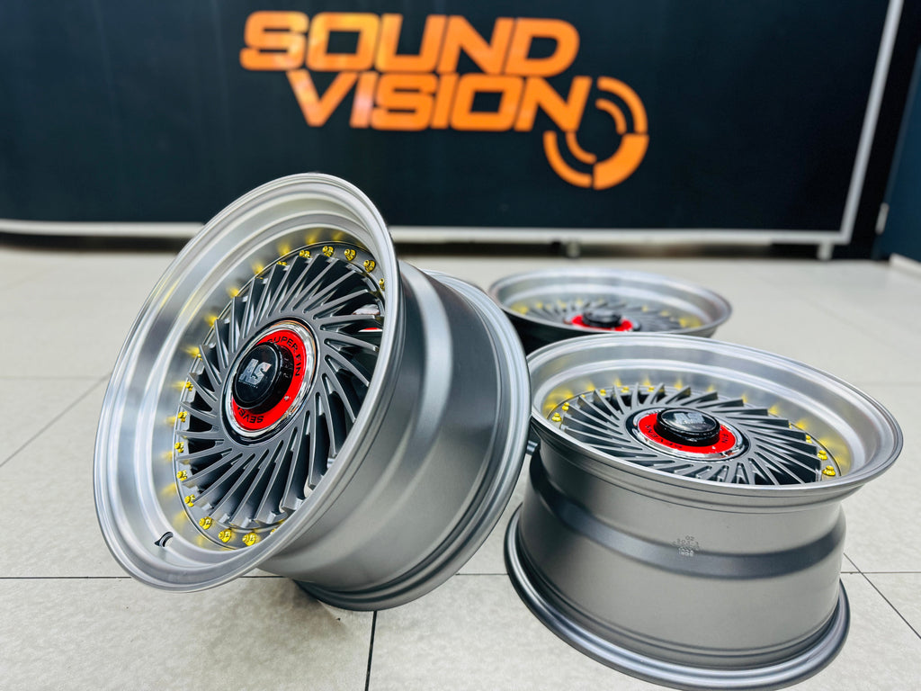15” AS-SUPERFIN 4/100 & 4/114 MATT GREY   WHEELS