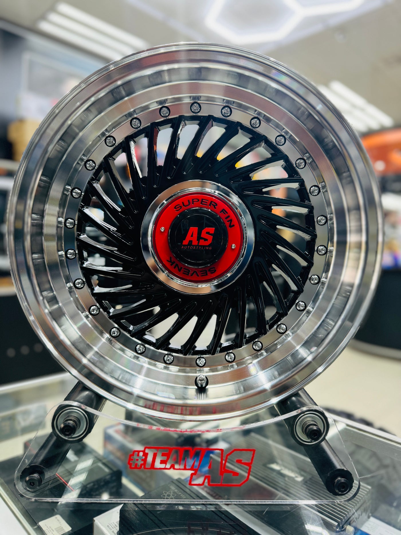 15” AS- SUPERFIN GLOSS BLACK 4/100 4/114  wheels