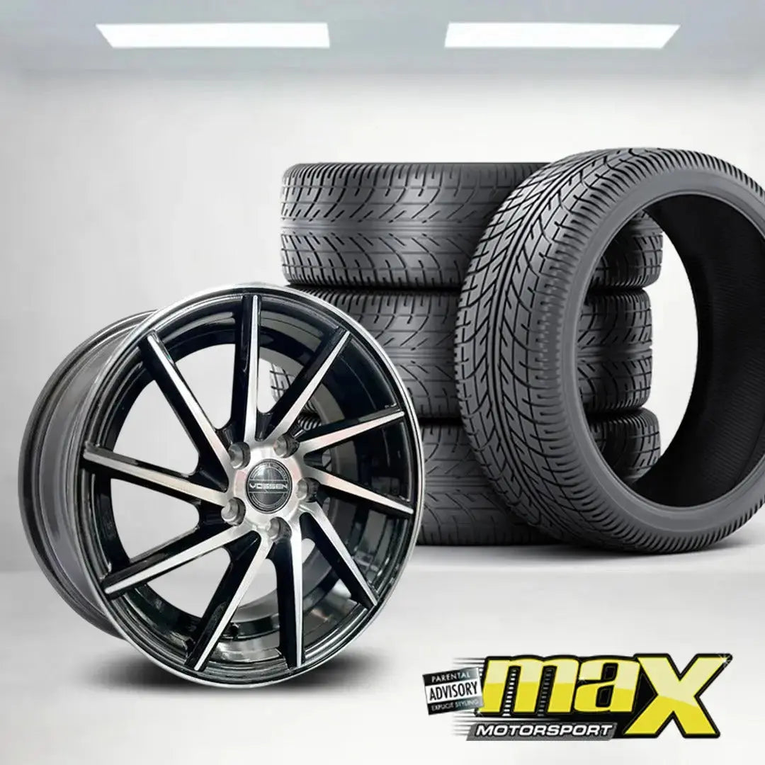 15 Inch MX659 VSN Twist Wheel & Tyre Combo - 5x100 PCD