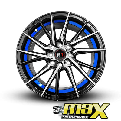 15 Inch Mag Wheel - MX206-BL Wheels (4x100/ 4x114.3 PCD)