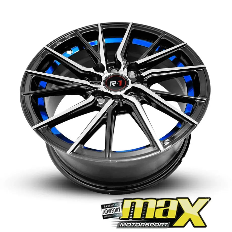 15 Inch Mag Wheel - MX206-BL Wheels (4x100/ 4x114.3 PCD)